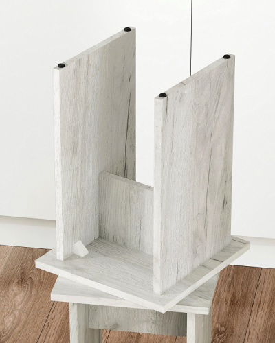 Табурет СН-005.012 дуб крафт белый 