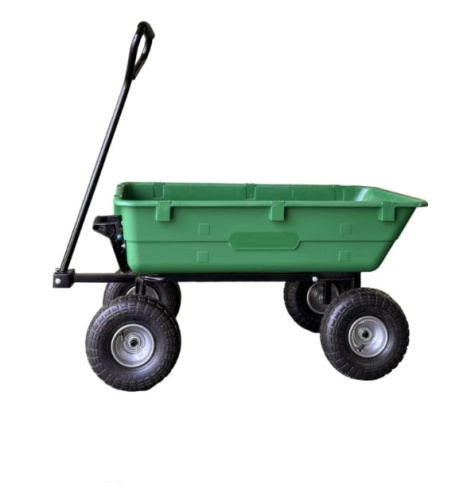 Садовая тележка-самосвал зеленая G202