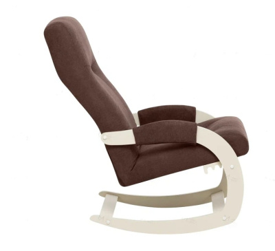 Кресло-качалка Leset Блисс слоновая кость Antonio Chocolate