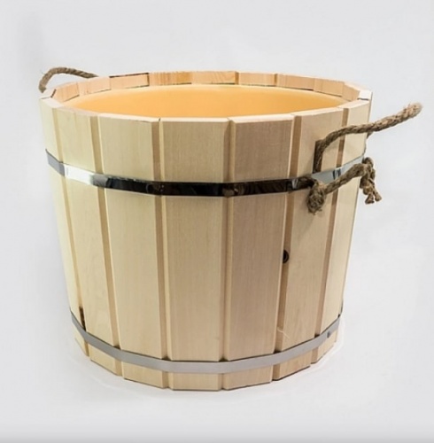 Запарник 16 л липа с пластиковой вкладкой