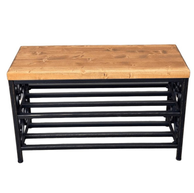 Кованая банкетка МФ-1 бронза 