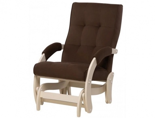 Кресло-маятник Leset Хилл слоновая кость Velur V23