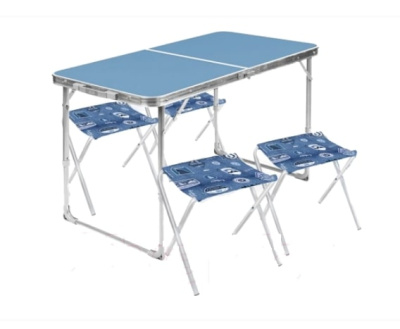 Комплект складной мебели Ника ССТ-К2 голубой джинс 