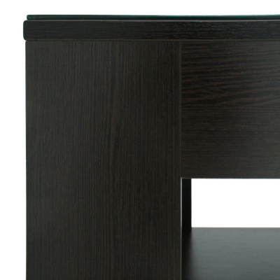 Стол журнальный BeautyStyle 26 венге стекло черное 