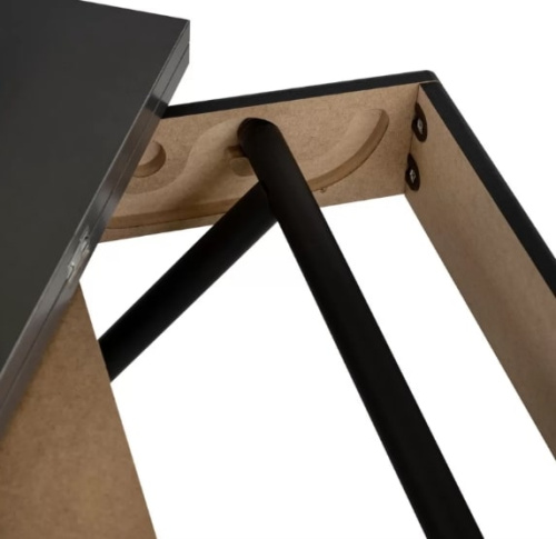 Стол трансформер Лерон графит темный черный 