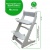 Растущий регулируемый стул Вырастайка Eco Prime белый серый 
