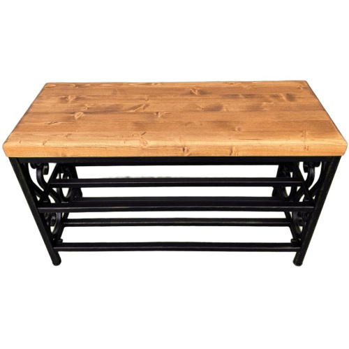 Кованая банкетка МФ-1 золото 