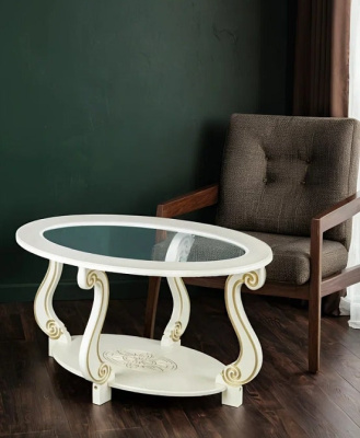 Стол журнальный Овация С слоновая кость 