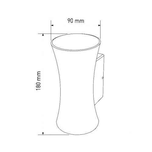 Бра уличное Elektrostandard 1501 Techno LED Dual черный
