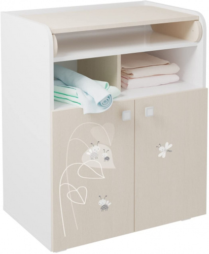 Комод Polini Kids French 1270 Amis белый/дуб пастельный 