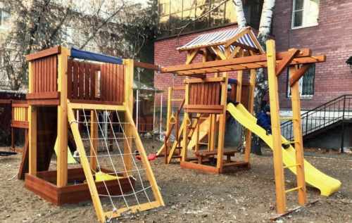 Детская спортивная площадка для дачи Савушка 4 Cезона 8