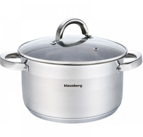 Кастрюля из нержавеющей стали 6 л KB-7126 KLAUSBERG