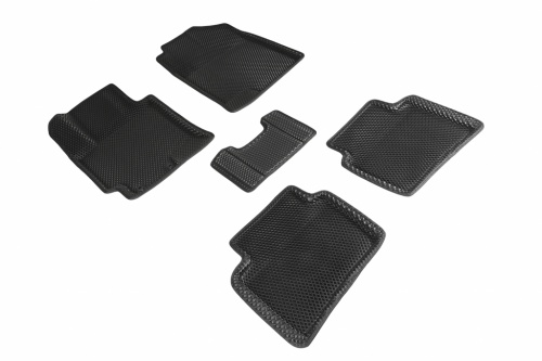 Коврики салона EVA 3D ромб для Hyundai Solaris II 2016- Черные