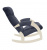 Кресло-качалка Модель 67 Verona Denim Blue сливочный