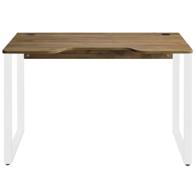 Стол геймерский Гонконг ДТ-3 130x70x75 дуб табачный металл белый 