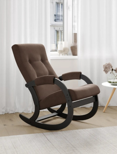 Кресло-качалка Leset Аура венге ткань V23