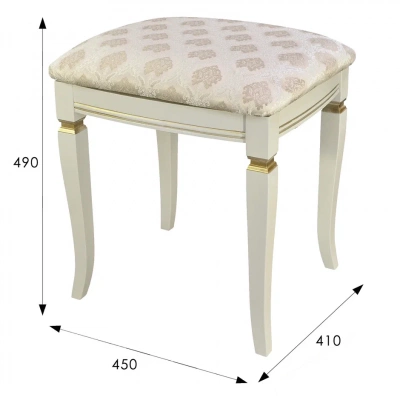 Банкетка Васко В 106Н слоновая кость золото маркус ваниль 