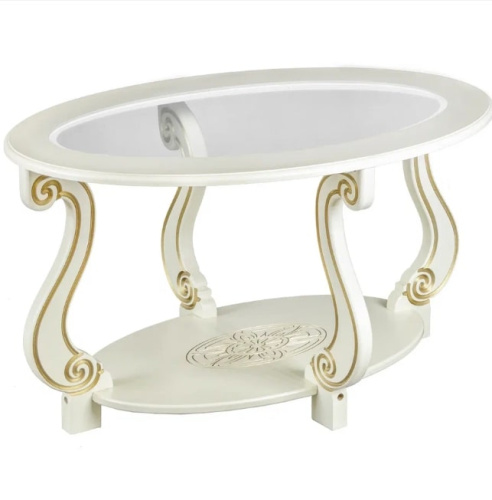 Стол журнальный Овация С слоновая кость 