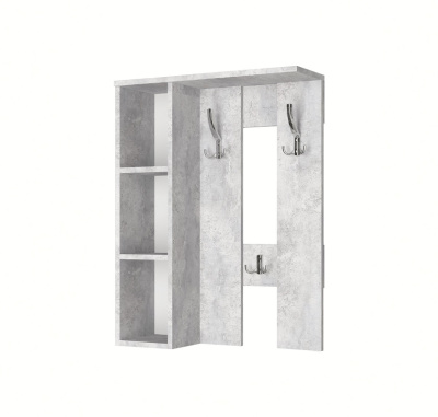 Вешалка настенная Артём-Мебель СН-100.44 бетон спаркс лайт 