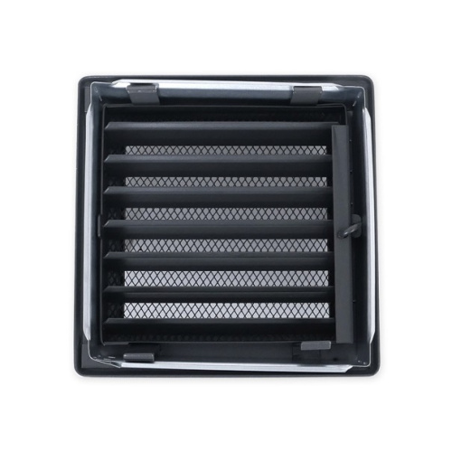 Вентиляционная решетка темно-серый с задвижкой 17х17 