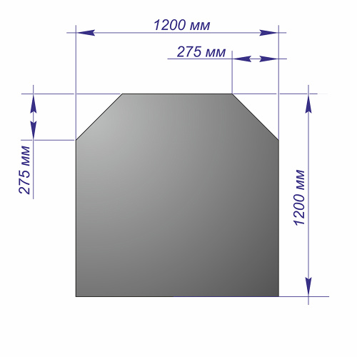 Лист напольный Призматик 1200х1200х1,5 бронза