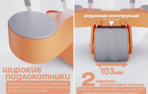 Тренажёр для пресса AB Roller SND оранжевый