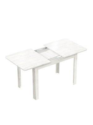 Стол обеденный Алиса СН-130.02 дуб крафт белый 