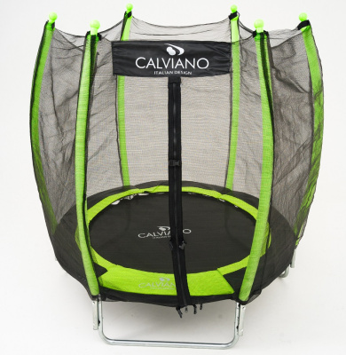 Батут с защитной сеткой Calviano 140 см 4,5ft OUTSIDE master green