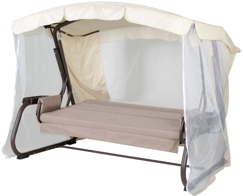 Качели садовые Мерида Премиум A56C.614 коричневый Удачная мебель