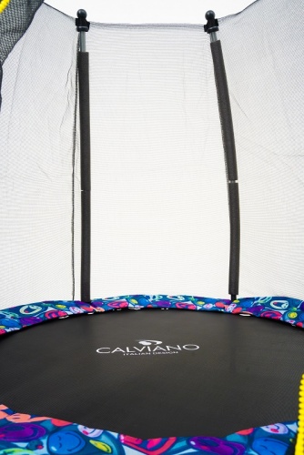 Батут на резинках с защитной сеткой Calviano 140 см 4,5ft master smile elastic band