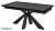Стол обеденный Mebelart ALEZIO 160 темно-серый мрамор/черный
