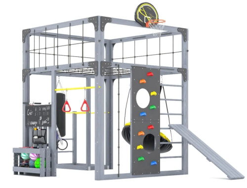 Детская площадка для дачи Савушка КУБ-1 Серый