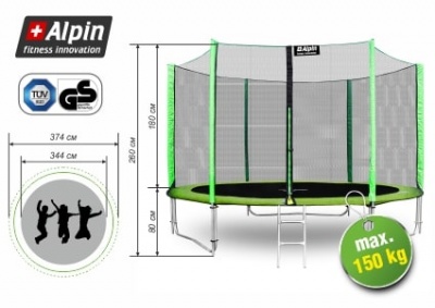 Батут ALPIN 374 см - 12ft