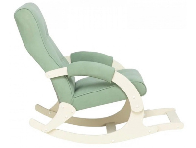 Кресло-качалка Leset Хилл с подножкой слоновая кость Velur V14