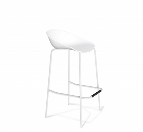 Стул барный Sheffilton SHT-ST19/S29 белый белый муар 
