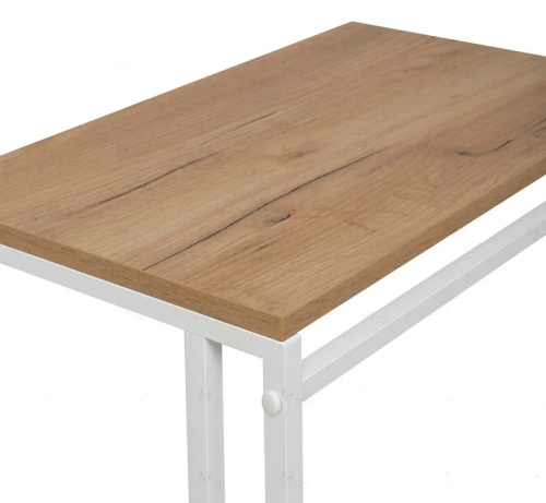 Стол приставной Leset Стилвуд 1 белый дуб крафт золотой 