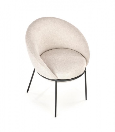 Стул HALMAR K482 бежевый черный 