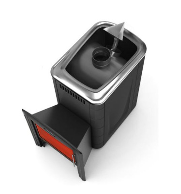 Печь для бани Термофор Ангара 2012 Inox Витра ЗК антрацит от Vishop.by 