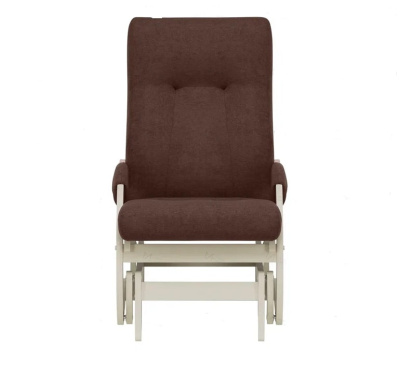 Кресло-маятник Leset Блисс слоновая кость Antonio Chocolate