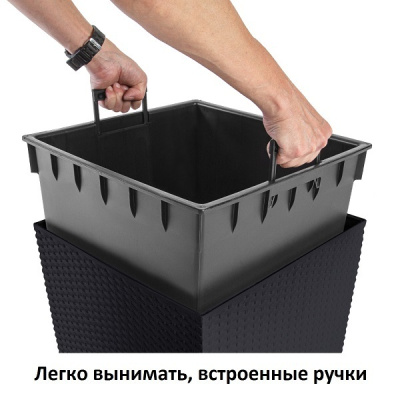 Кашпо для цветов Prosperplast Rato Low DRTS400L-S433