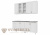 Кухонный гарнитур SV-мебель Прованс (2,0 м) 912 Белый текстурный/Корпус белый 