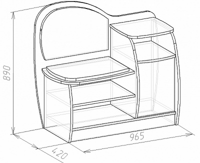 Скамья ВА-012.7 левое 