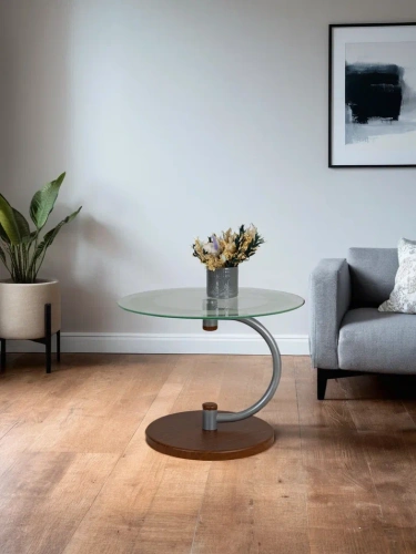 Стол журнальный Дуэт 13Н металлик средне-коричневый 