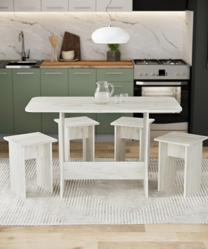 Обеденная группа Остин СН-130 дуб крафт белый 