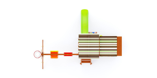 Детская площадка для дачи Савушка TooSun 10 салатовый