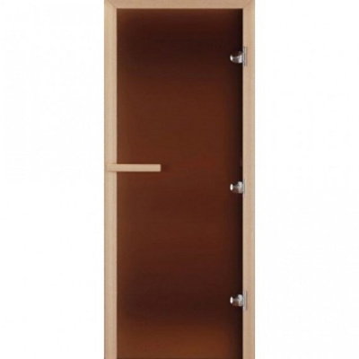 Дверь для бани Cooper бронза матовая 170х70 ольха