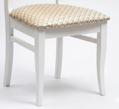 Стул МДК-265 Роми Эмаль белая Лорд бежевый 