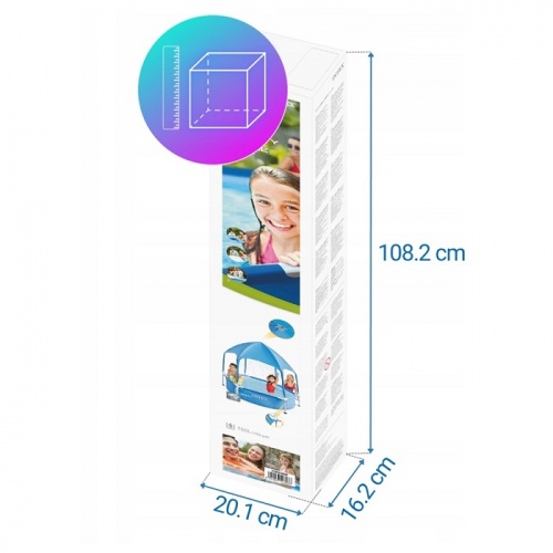 Бассейн Intex Metal Frame с навесом 183x38см (28209NP)