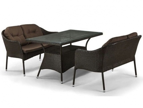 Комплект мебели с диванами T198D S54A-W53 Brown