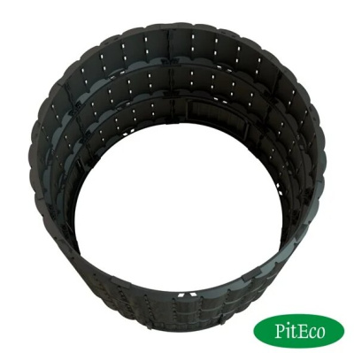 Компостер Piteco 1350л круглый чёрный K11135